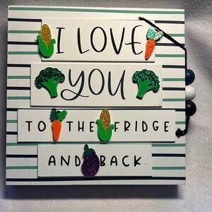 Decorative Wall Sign with Vegetables